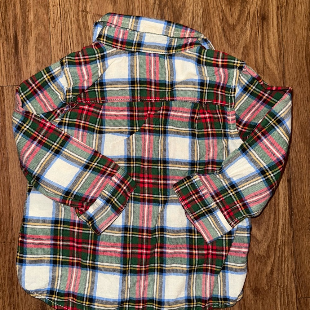 Baby Gap Plaid Button-Down Shirt - Red, Green 💚 - Picture 3 of 3